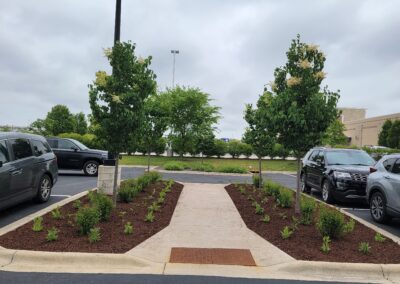 commercial landscape design project in Oak Creek